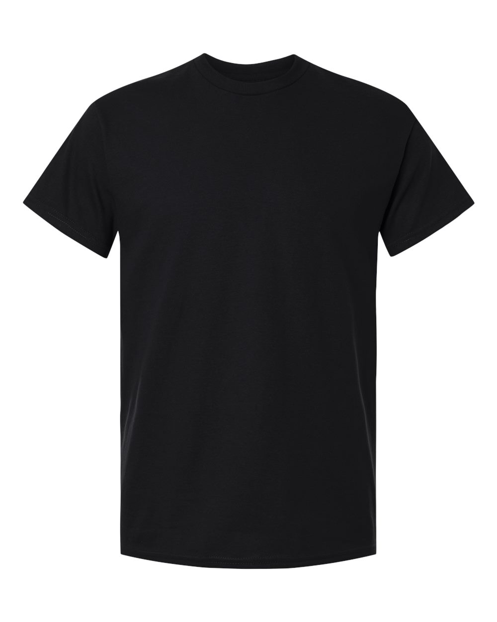 Gildan 5000 Heavy Cotton T-Shirt in Black, front view
