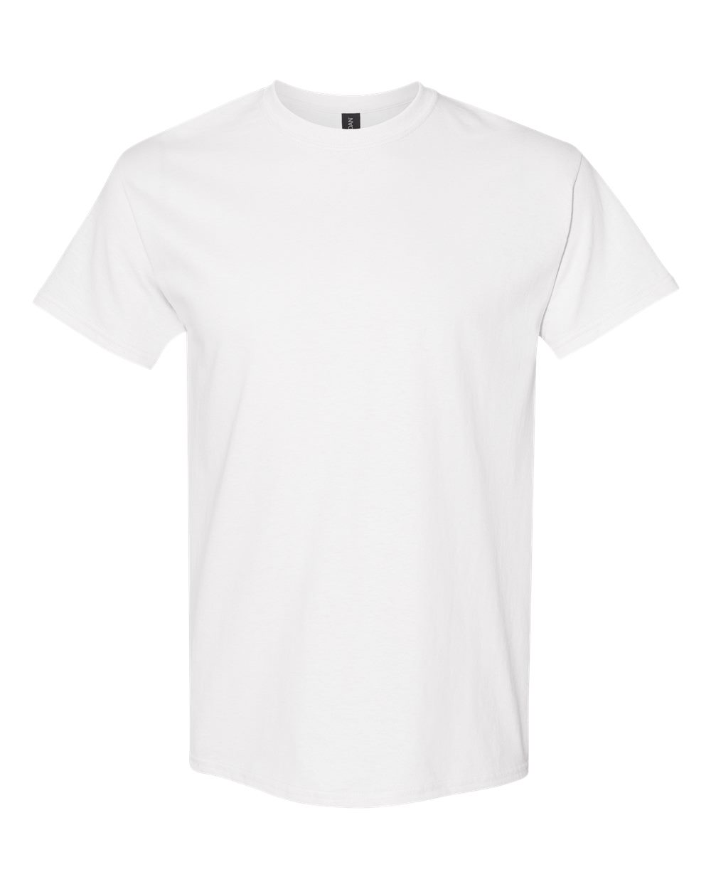 Gildan 5000 Heavy Cotton T-Shirt in White, front view