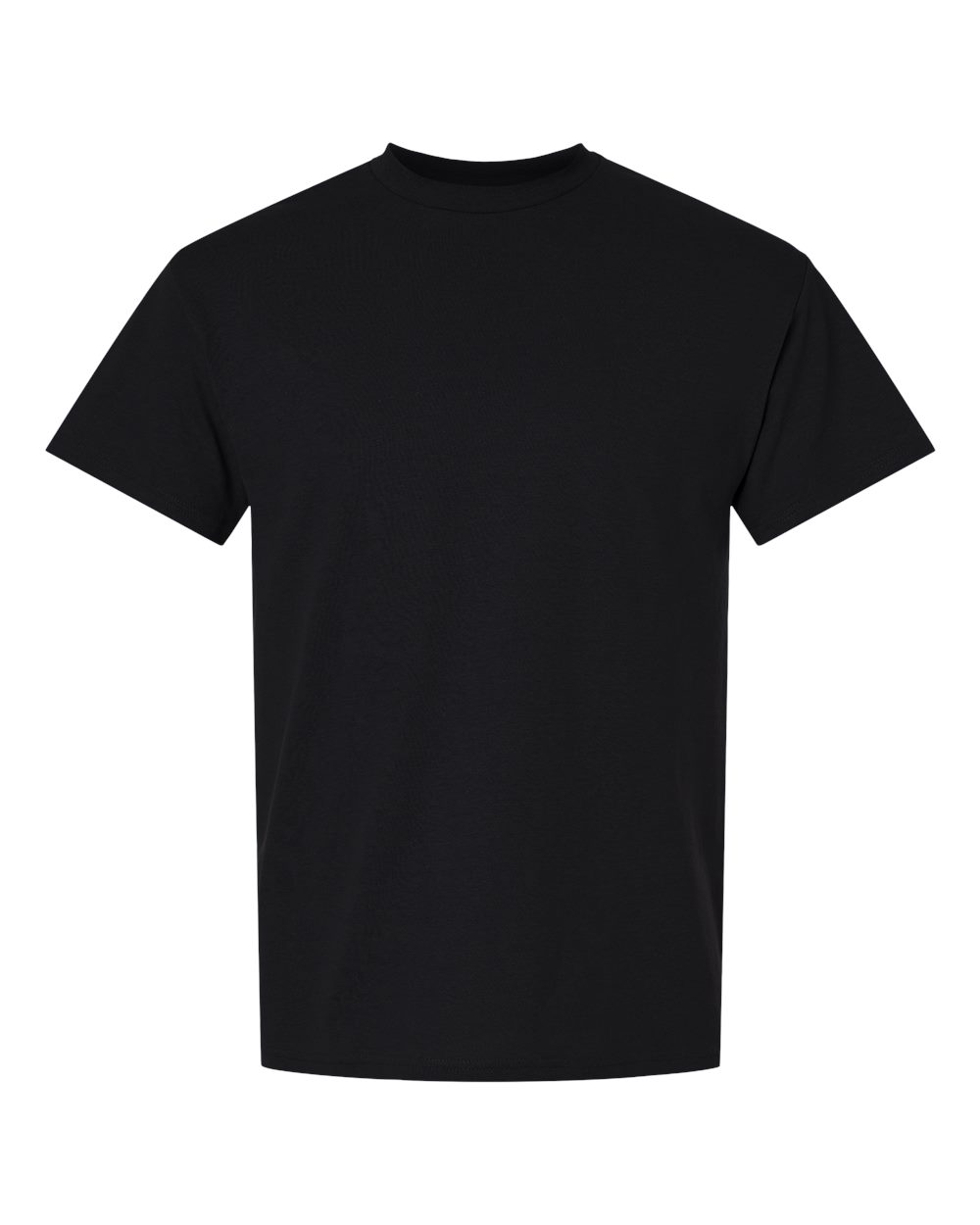 Gildan 8000 DryBlend T-Shirt in Black, front view