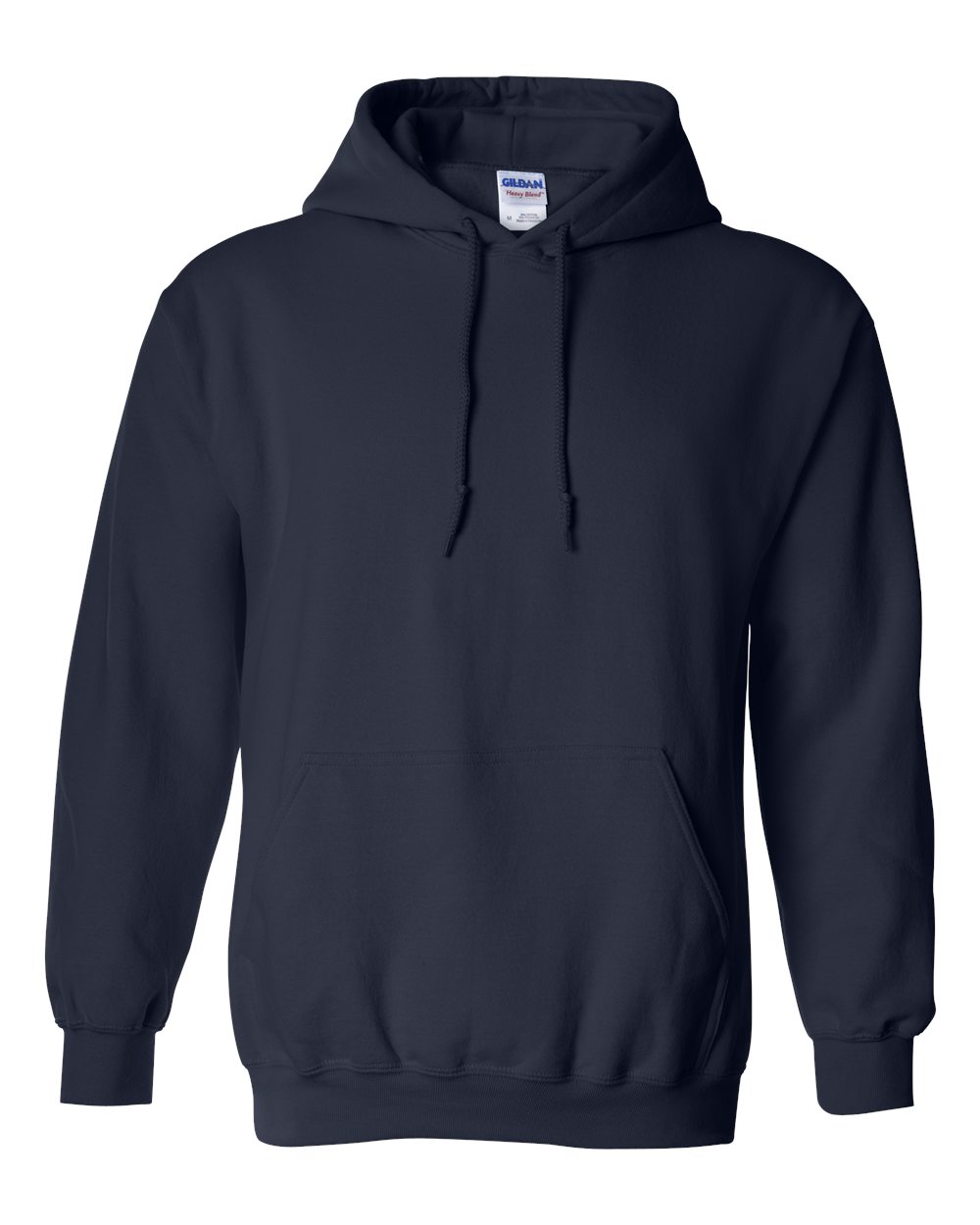 Gildan 18500 Heavy Blend Hooded Sweatshirt in Navy, front view