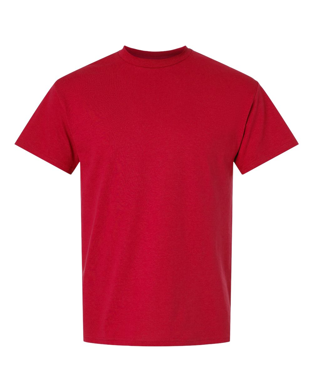 Gildan 8000 DryBlend T-Shirt in Red, front view