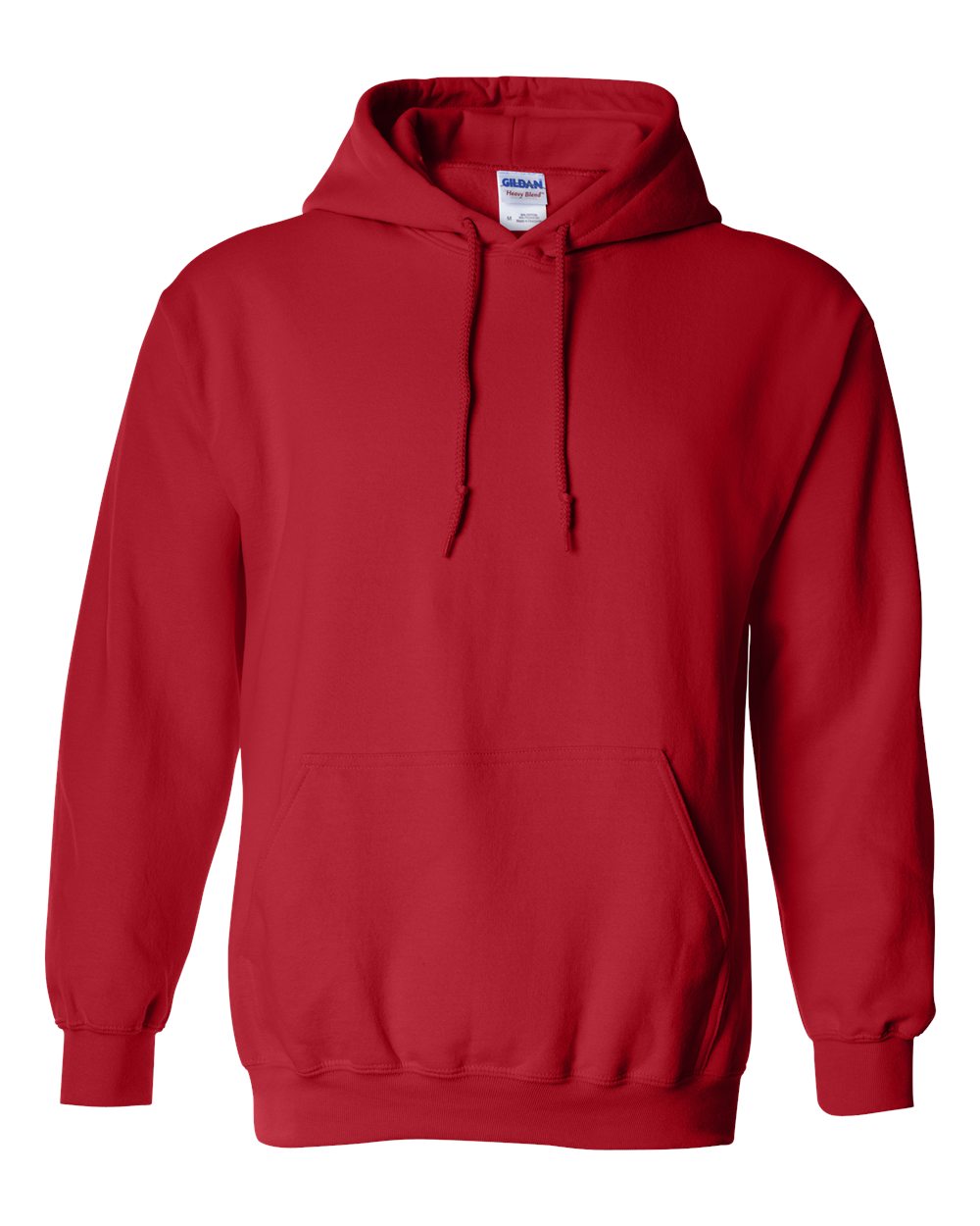 Gildan 18500 Heavy Blend Hooded Sweatshirt in Red, front view